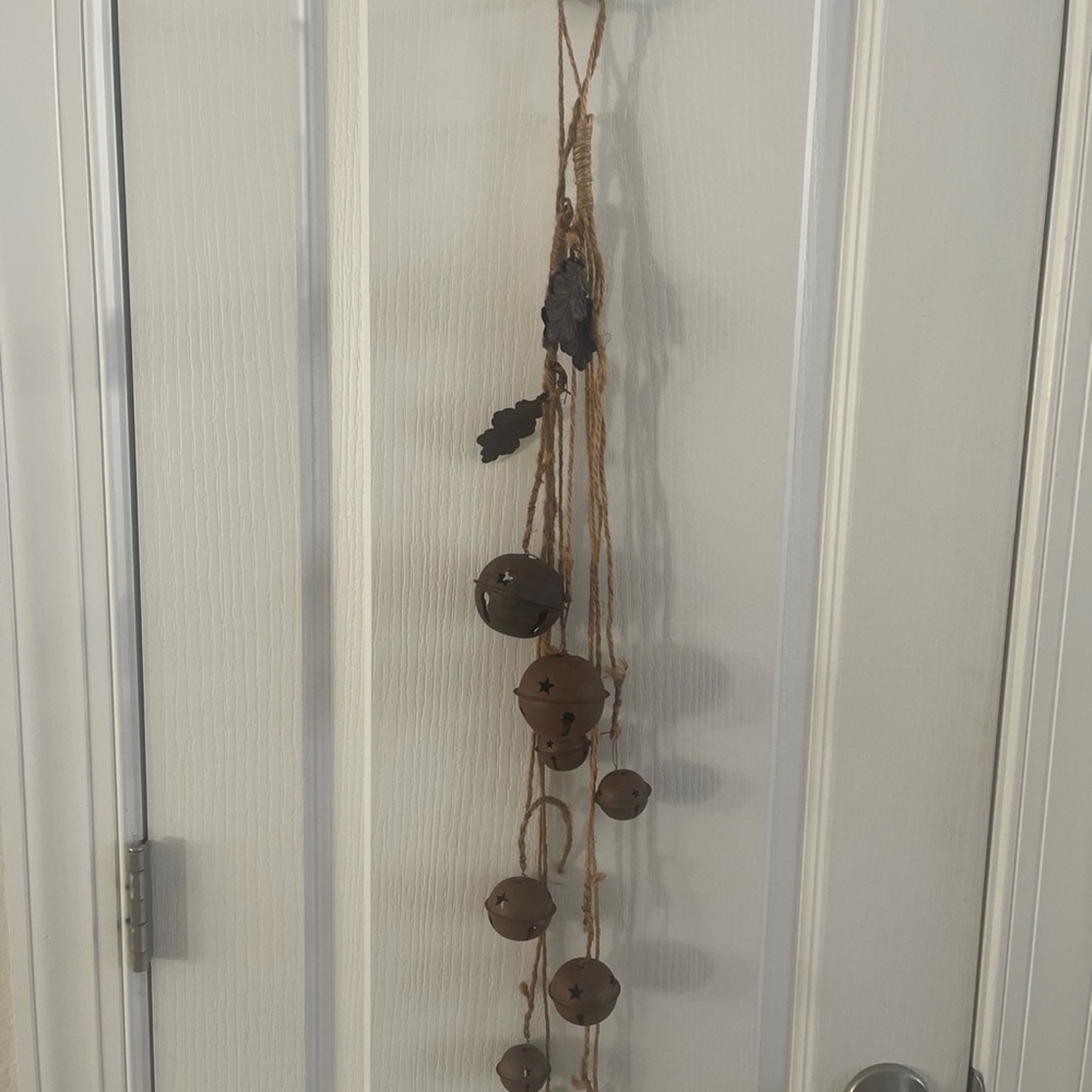 Rustic Brown Hanging Bell Decor